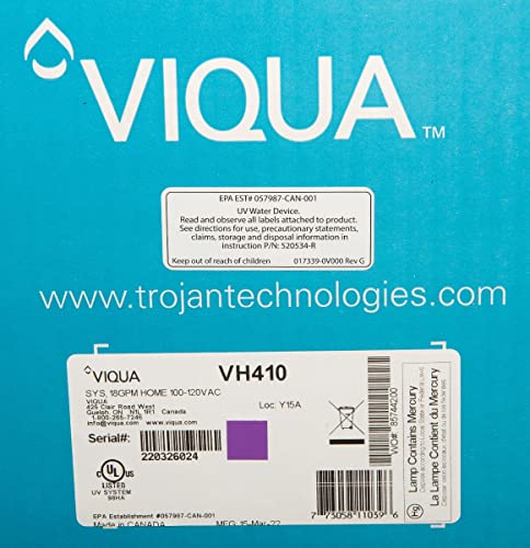 VH410 Home Stainless Steel Ultraviolet Water System