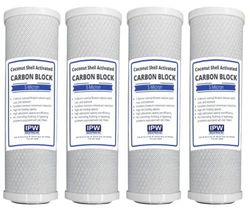 5 Micron Coconut Shell Activated Carbon Block Filter (4 Count)