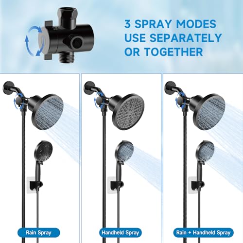 Filtered Shower Head With Handheld Spray Combo for Hard Water