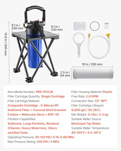 RV Water Filter System for Campers