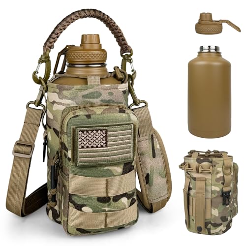 Half Gallon Water Bottle Insulated with Sleeve