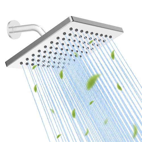 cUPC Certified Thickness Metal 6'' Square Rain Shower Head