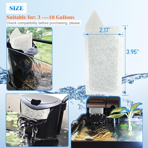 6Pcs Small Filter Cartridge for Tetra Whisper Small Fish Tank Filter