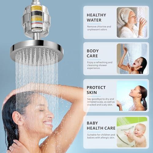 4 Pack Replacement Shower Filter Cartridge (4 Count)