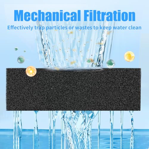 2 Pack Aquarium Bio Sponge Filter Media Pad Cut
