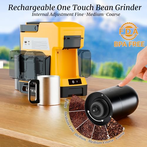 Cordless Coffee Maker for Dewalt 20V MAX Battery