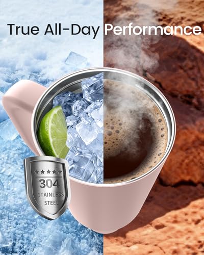 Insulated Mug 100% Leak Proof Insulated Water Bottle for Iced Coffee & Hot Drinks
