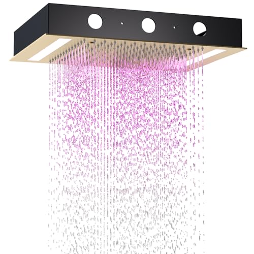 14x20 Inch LED Rainfall Shower Head