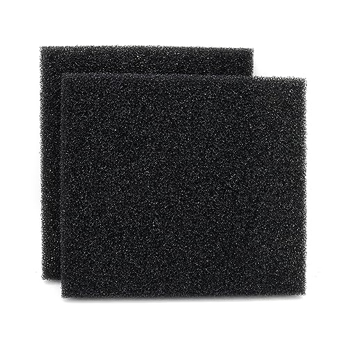 2 Pack 20 PPI Aquarium Filter Foam Sponge Pad 9x9x1 (4 Count)