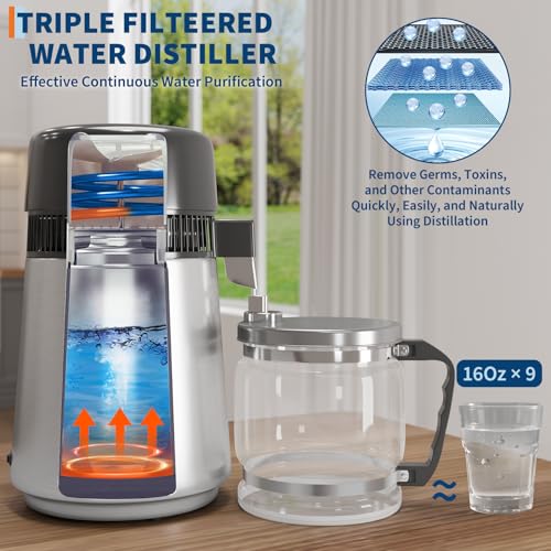 4L Countertop Water Distiller