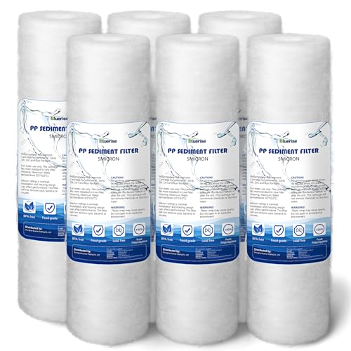 5 Micron 10" x 2.5" Whole House Water Filter Replacement (6 Count)