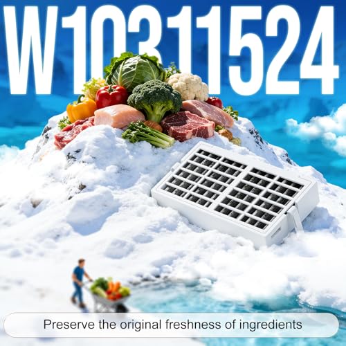 3 Pack W10311524 AIR1 Refrigerator Air Filter Replacement for Whirlpool (3 Count)
