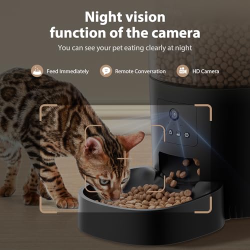 Automatic Cat Feeder with Camera and Water Fountain
