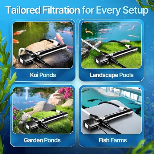 55W UV Pond Light Clarifier for Outdoor Koi Ponds