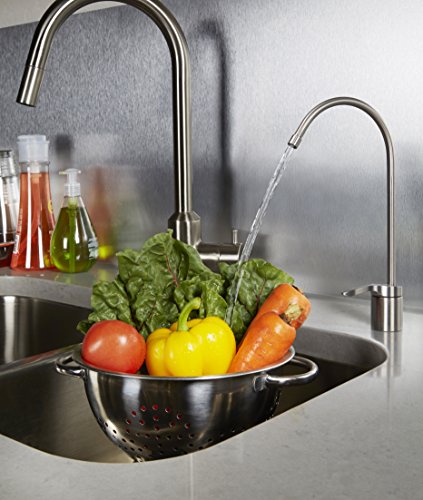 TMULTRA-ERP-L Ultra RO System Loaded; City & Well Water, Fast 4.5 sec Fill Rate, 6-stages, UV Sterilizer, 1:1 Waste Ratio, High hardness Membrane 18gpg, Lux Nickel RO Faucet, fridge kit