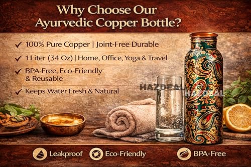 Copper Water Bottle 1 Liter