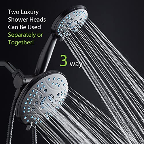 AquaCare 50 mode High Pressure 7 inch Shower Head Combo w