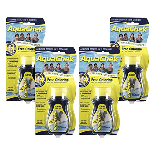 511244 04 Free Chlorine Swimming Pool Test Strips (4 Count)
