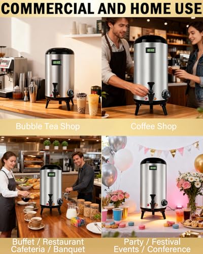 Electric Insulated Beverage Dispenser With Heating