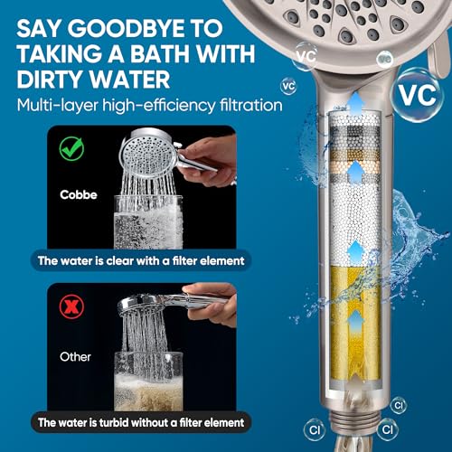 Filtered Shower Head with Handheld