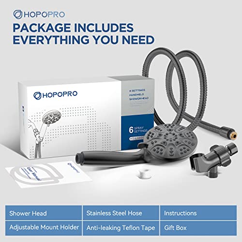 6 Mode High Pressure Handheld Shower Head Set