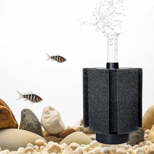 125 150 Gal Extra Large Aquarium Sponge Filter with Air Stone (4 Ounce)