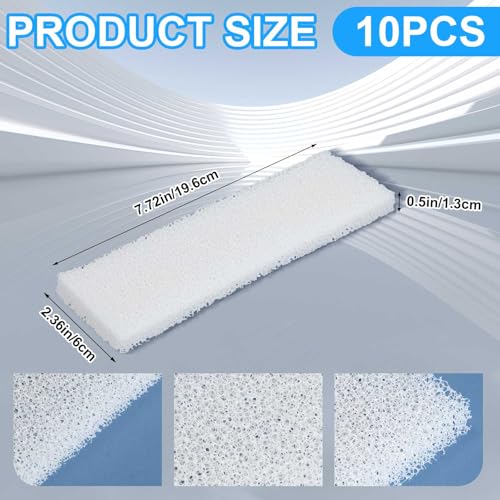 10 Pcs Filter Pad Compatible with Fluval U3 Underwater Sponge Aquarium Filter Media Replacement Accessories Compatible for Aquarium (10 Count)