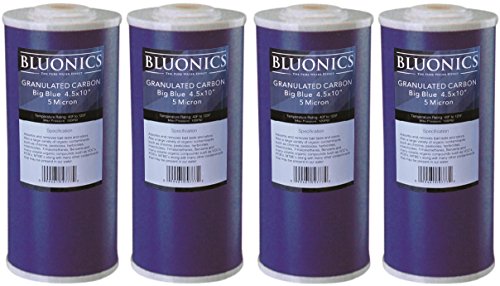 Carbon Replacement Water Filters 4pcs GAC Granulated 4.5