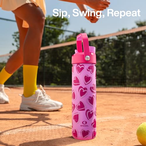Insulated Water Bottle with Straw Stainless Steel Water Bottle