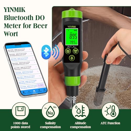 Smart Dissolved Oxygen Meter Portable DO Meter for Pond Aquarium