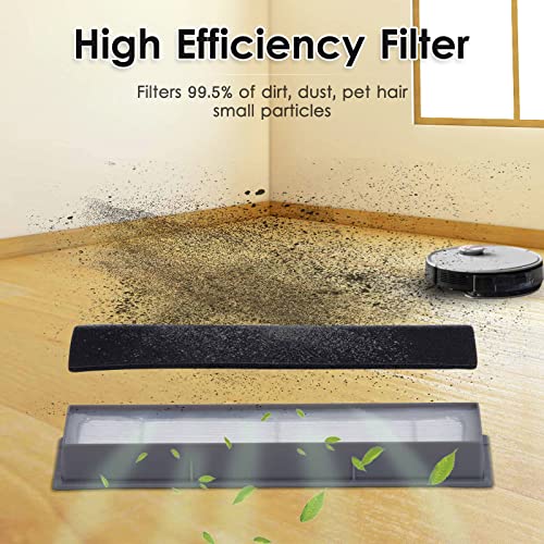 16 Pieces) N10 HEPA Filters for ECOVACS DEEBOT OZMO N10, N10 Plus, 920, 950, T8 AIVI Max, T9, T5, N5, N7, N8+, N8 Pro Plus, DX55, DX93, DJ65 Robot Vacuum Cleaner Filters Accessories Kit (16 Count)