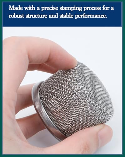 2-Pack) 181072 1” NPT Thread Double-Layer Stainless Steel Pump Inlet Strainer Screen Filter Compatible with Graco 695, 795, 1095, 1595, 3900, 5900, 750, 1000, 1500 Airless Paint Sprayer