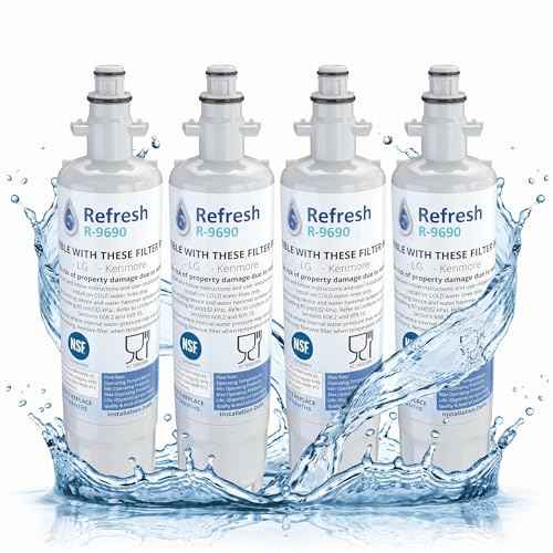 Refresh Refrigerator Water Filter Replacement for LG LT700P (4 Count)