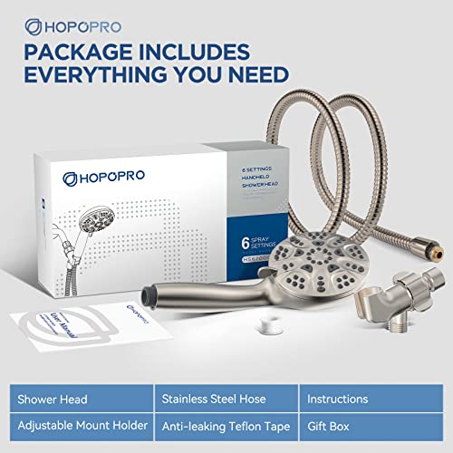 6 Mode High Pressure Handheld Shower Head Set