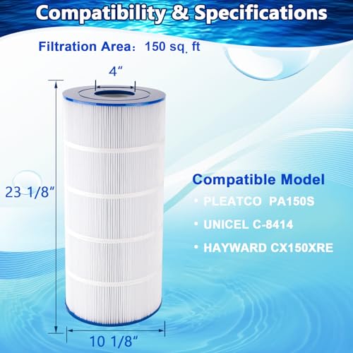 C150S Pool Filter Cartridge Compatible with Unicel C