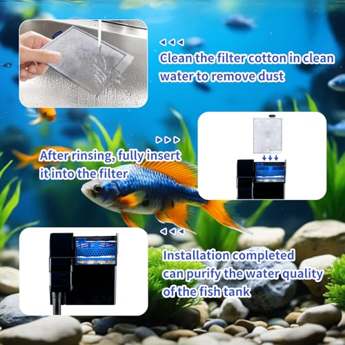 10Pack Large Replacement Filters Cartridges Compatible with Aqueon QuietFlow LED Power Filter Size 20 (10 Ounce)