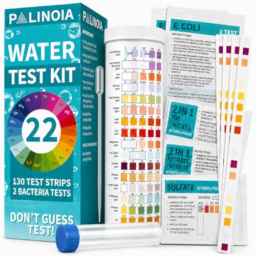 22 in 1 Drinking Water Test Kit 130 Strips (130 Count)