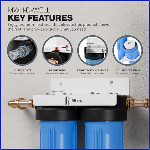 4.5 x 10 Sediment CTO Heavy Metals Well Water Filtration System