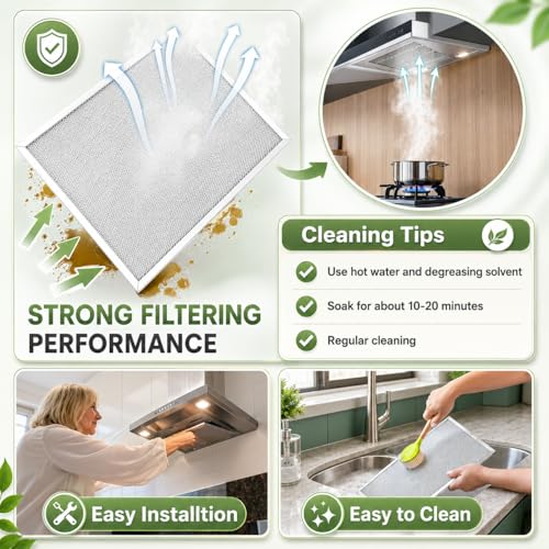 BPS1FA30 Range Hood Grease Filter 11 (4 Count)