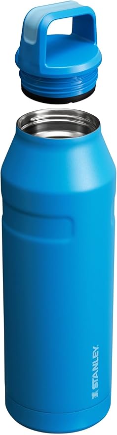 Stanley IceFlow Cap and Carry Water Bottle | Wide Mouth Twist Lid | Lightweight & Leakproof for Travel & Sports | Insulated Stainless Steel | BPA-Free