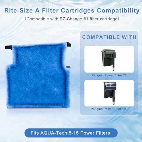 Aquarium Filter Cartridge Replacement Rite (10 Count)