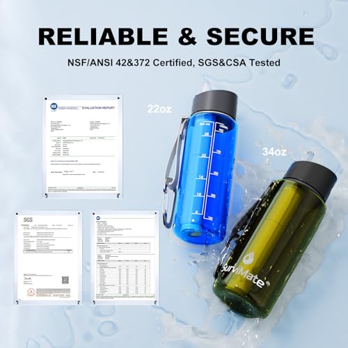 Purified Water Bottle for Camping (2 Count)