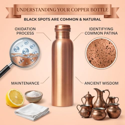 Pure Copper Water Bottle 34 oz