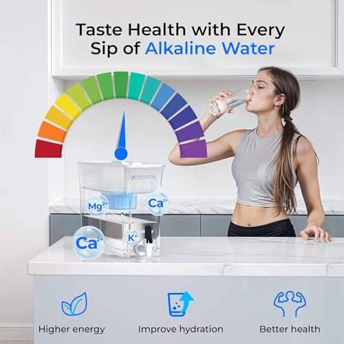 WFD-40W-L-A Water Filter Dispenser, Alkaline Filtration, White