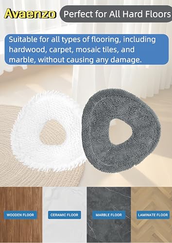 8 Pack Replacement Mop Pads Compatible with Narwal Freo X Z Ultra Z10 Freo Pro J3 J4 YJCC012 YJCC015 Microfiber Resuable Mop Cloth Robot Vacuum Cleaner Accessories (8 Count)