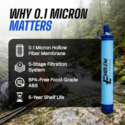 Portable Water Filter Straw (2 Count)