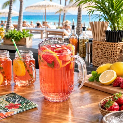 60 oz Clear Plastic Water Pitcher