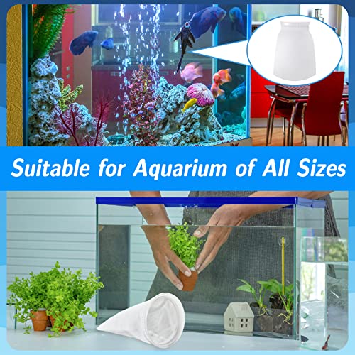 16 Pack Ring Filter Socks 200 μm Aquarium Filter Bags Aquarium Socks for Tank Sump Saltwater Freshwater (16 Count)