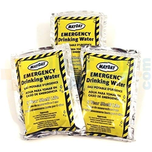Emergency Water Pounches Case of 100. Emergency Preparedness (4.225 Ounce)