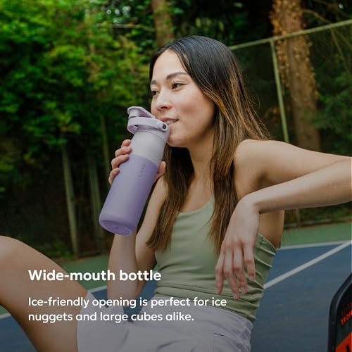 Swig Top Insulated Stainless Steel Water Bottle with Straw and Handle